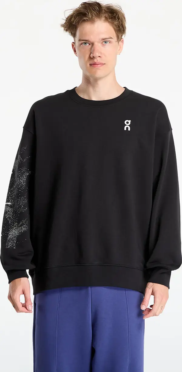 On Mikina On Club Crew Graphic Black L