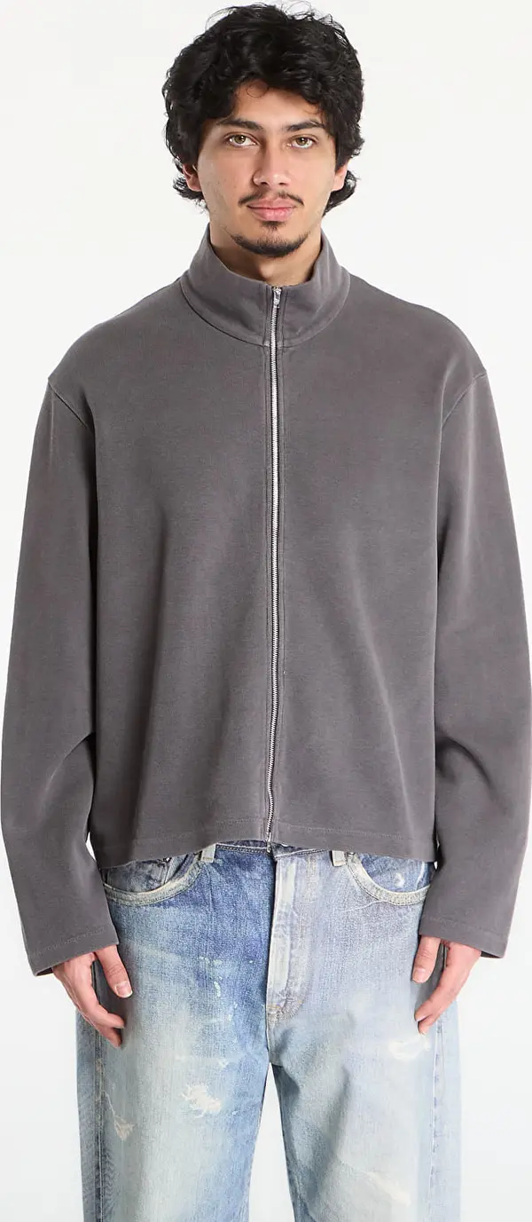 Our Legacy Mikina OUR LEGACY Shrunken Fullzip Worn Graphite Athletic Rib 50