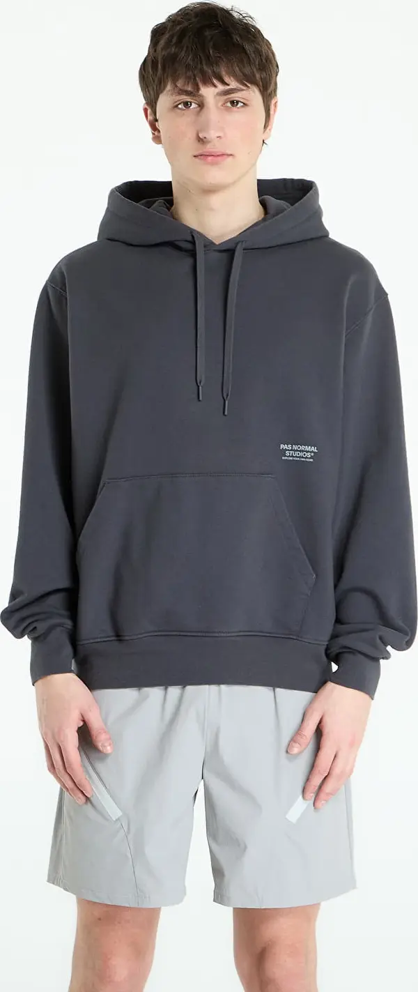 Pas Normal Studios Mikina Pas Normal Studios Off-Race Graphic Hoodie Dark Navy M