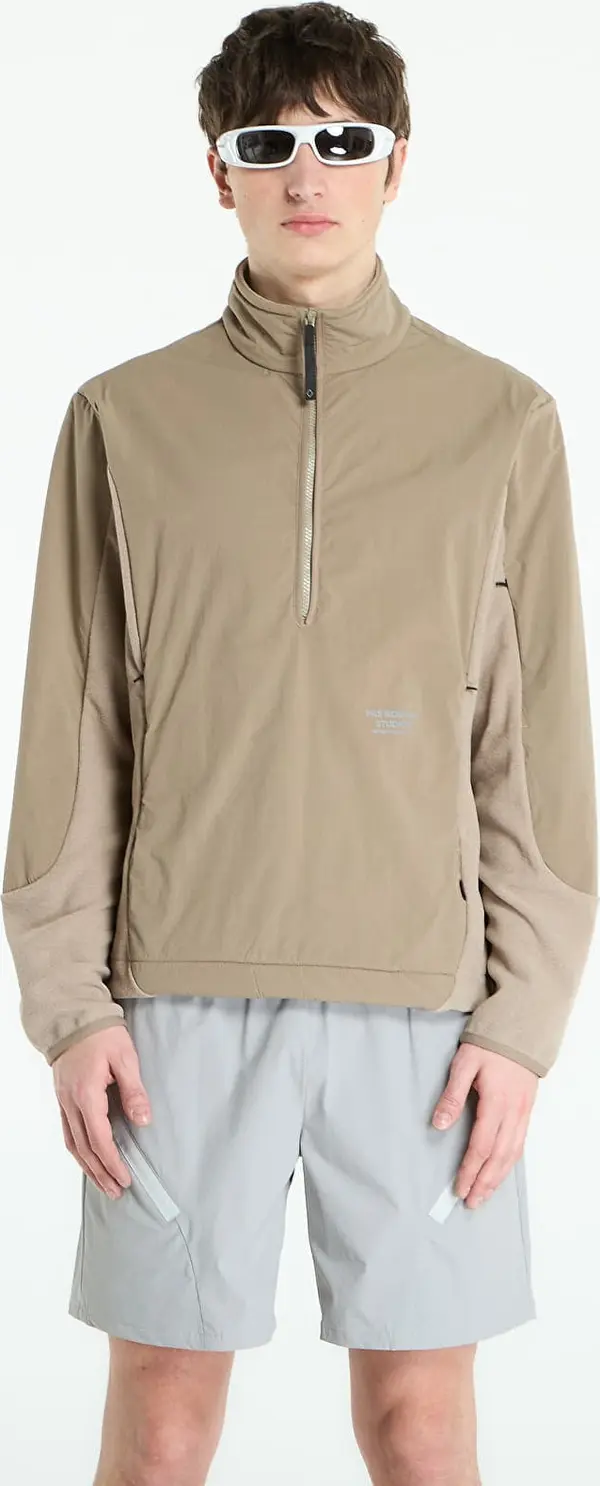 Pas Normal Studios Mikina Pas Normal Studios Off-Race Light Fleece Half-Zip Beige M