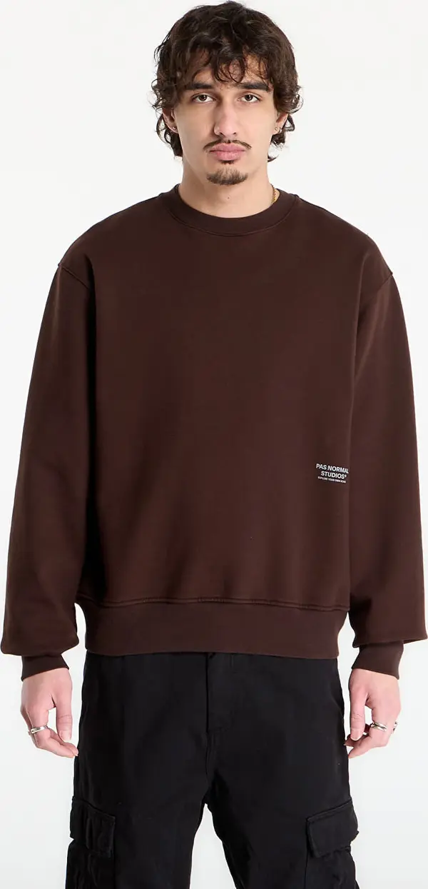 Pas Normal Studios Mikina Pas Normal Studios Off-Race Sweatshirt Light Brown L