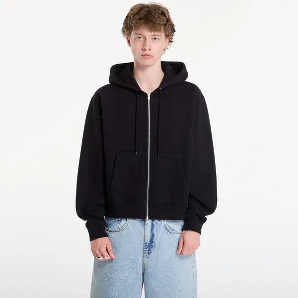 Patta Mikina Patta Embro Classic Zip Up Hooded Sweater UNISEX Black S