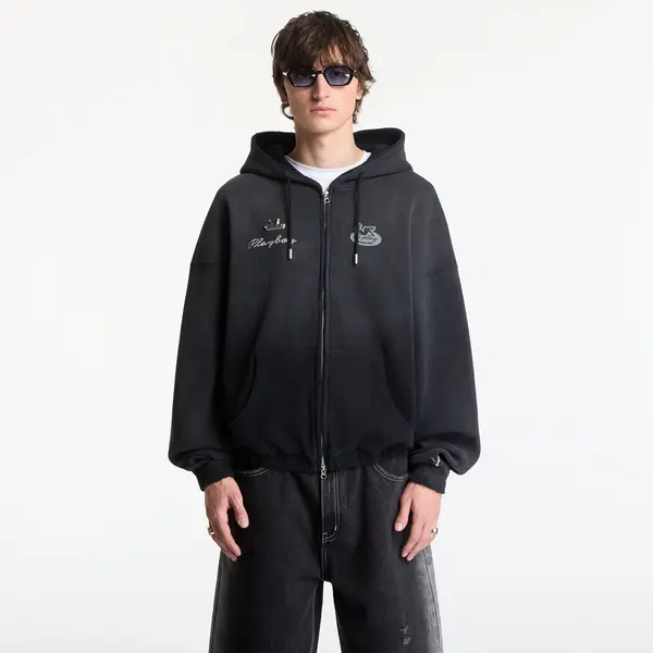 FTSHP Mikina Playboy x FTSHP Waffle Hoodie Dark Grey S