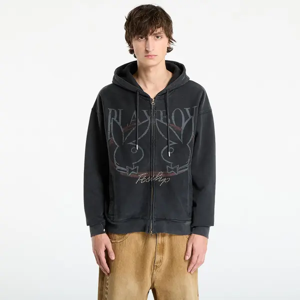 FTSHP Mikina Playboy x FTSHP Zip-Up Hoodie UNISEX Black L