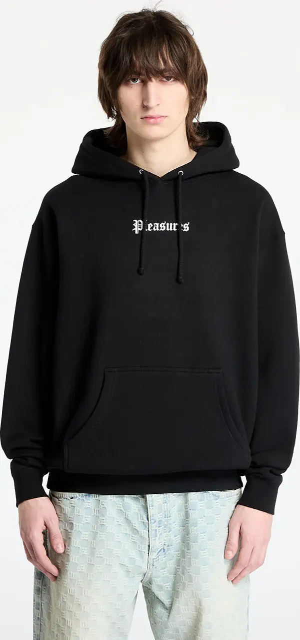 PLEASURES Mikina PLEASURES Burn Again Hoodie Black S