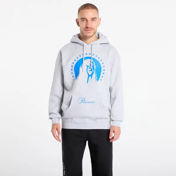 PLEASURES Mikina PLEASURES Critic Hoodie Heather Grey S