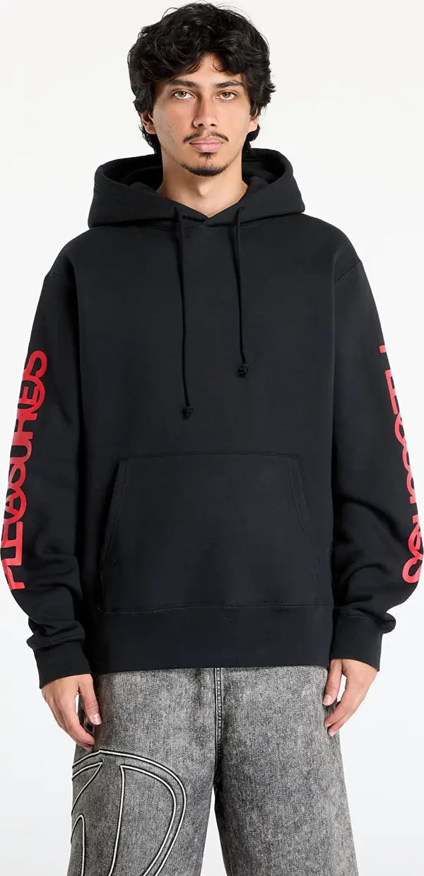PLEASURES Mikina PLEASURES Fanzine Hoodie Black M