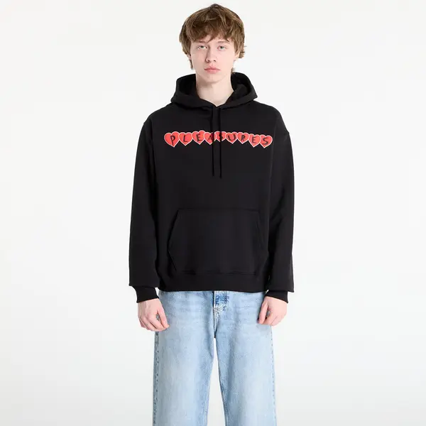 PLEASURES Mikina PLEASURES Grin Hoodie Black L