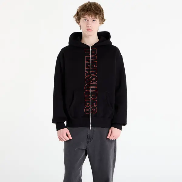 PLEASURES Mikina PLEASURES Impact Zip Hoodie Black M