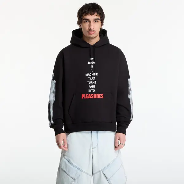 PLEASURES Mikina PLEASURES Machine Hoodie Black XL