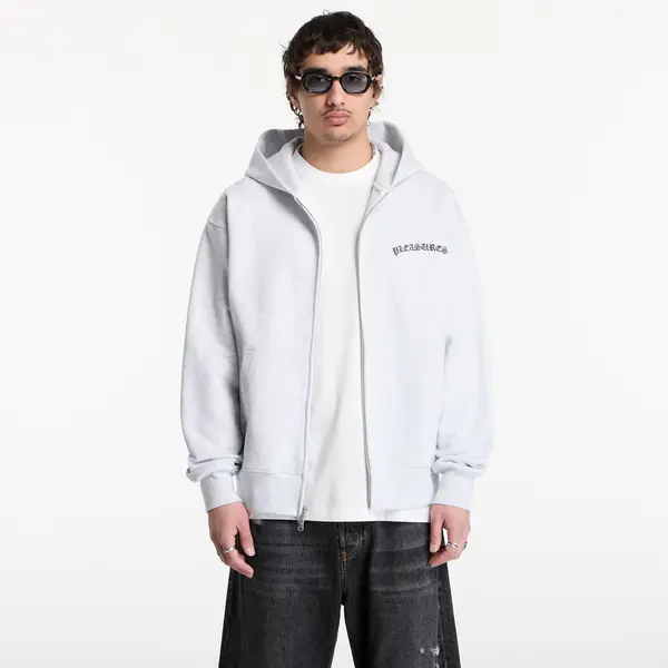 PLEASURES Mikina PLEASURES Neural Zip Hoodie Heather XXL