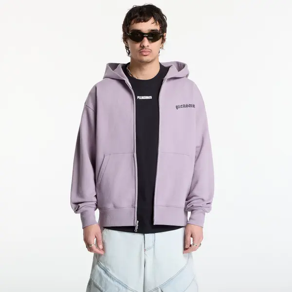 PLEASURES Mikina PLEASURES Neural Zip Hoodie Lilac S