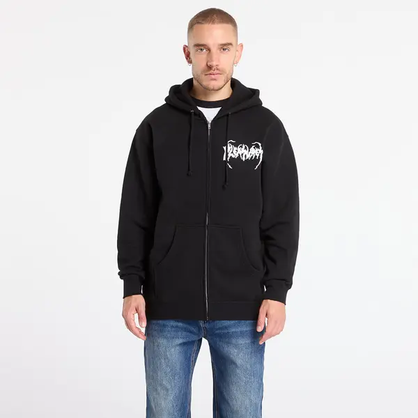 PLEASURES Mikina PLEASURES Pond Zip Hoodie Black XL