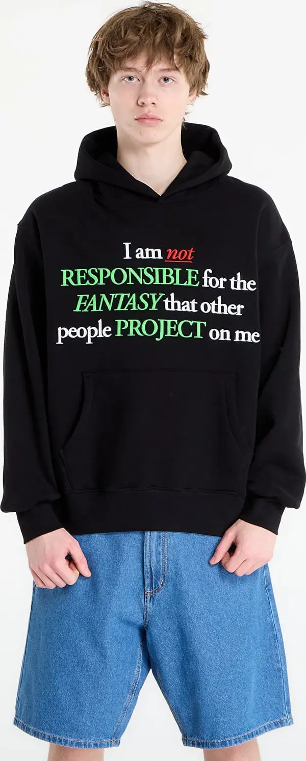 PLEASURES Mikina PLEASURES Responsible Hoodie Black M