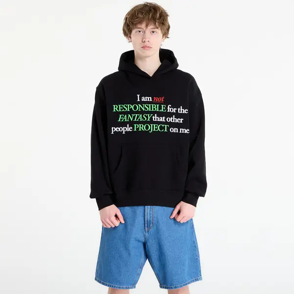 PLEASURES Mikina PLEASURES Responsible Hoodie Black S