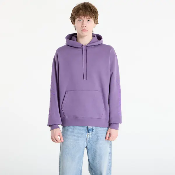 PLEASURES Mikina PLEASURES Scrawl Hoodie Eggplant XL