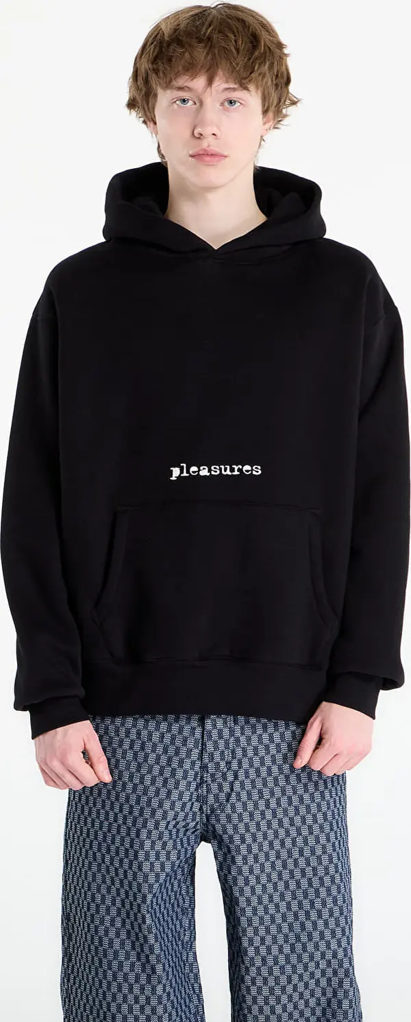 PLEASURES Mikina PLEASURES Slip Hoodie Black M