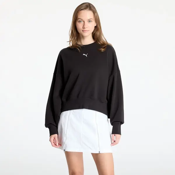Puma Mikina Puma Wardrobe Essentials Over-Oversized Crew PUMA Black M