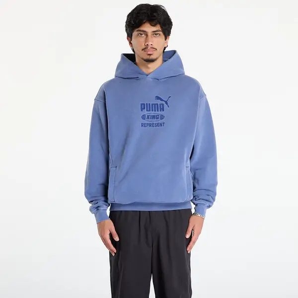 Puma Mikina Puma x REPRESENT Graphic Hoodie Blue Dusk XL
