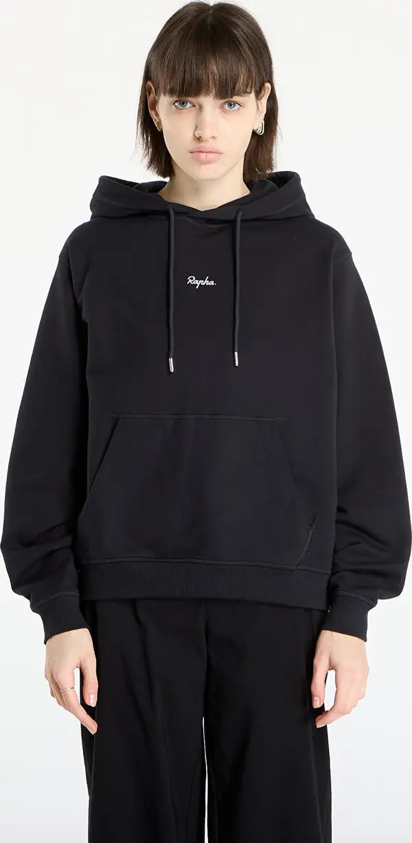 Rapha Mikina Rapha Women's Cotton Hoodie Black/ White S