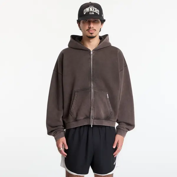 REPRESENT Mikina Represent Initial Boxy Zip Through Hoodie UNISEX Coffee XXL