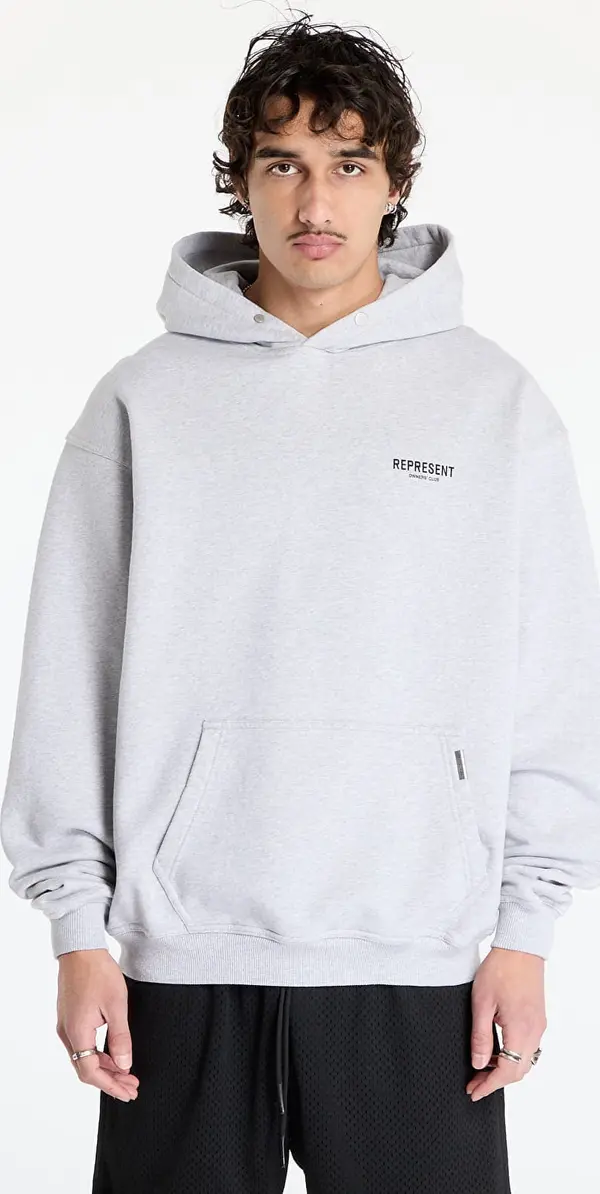 REPRESENT Mikina REPRESENT Represent Owners Club Hoodie Ash Grey XXL