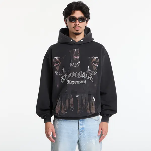 REPRESENT Mikina REPRESENT Thoroughbred Hoodie Vintage Black XXL