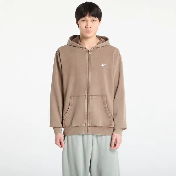 RIPNDIP Mikina RIPNDIP Castanza Zip Up Hoodie Brown Vintage Wash S