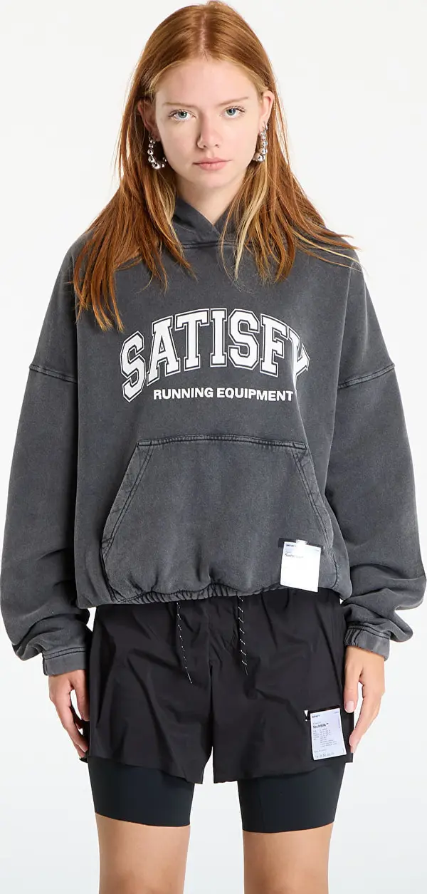Satisfy Mikina Satisfy SoftCell Hoodie UNISEX Aged Black S