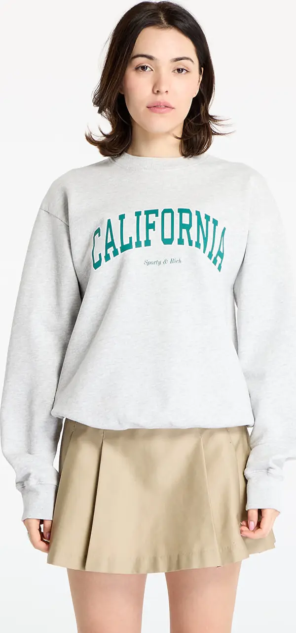 Sporty & Rich Mikina Sporty & Rich California Crewneck Heather Gray L