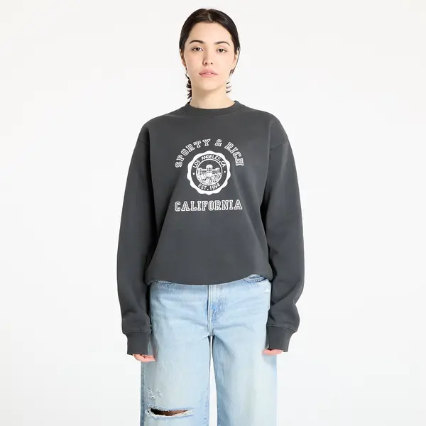 Sporty & Rich Mikina Sporty & Rich California Emblem Crewneck Faded Black S