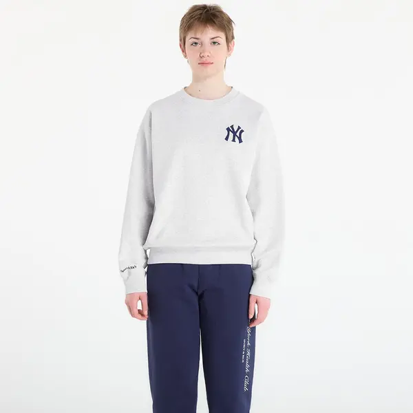 Sporty & Rich Mikina Sporty & Rich Heritage Yankees Serif Crewneck UNISEX Heather Gray M