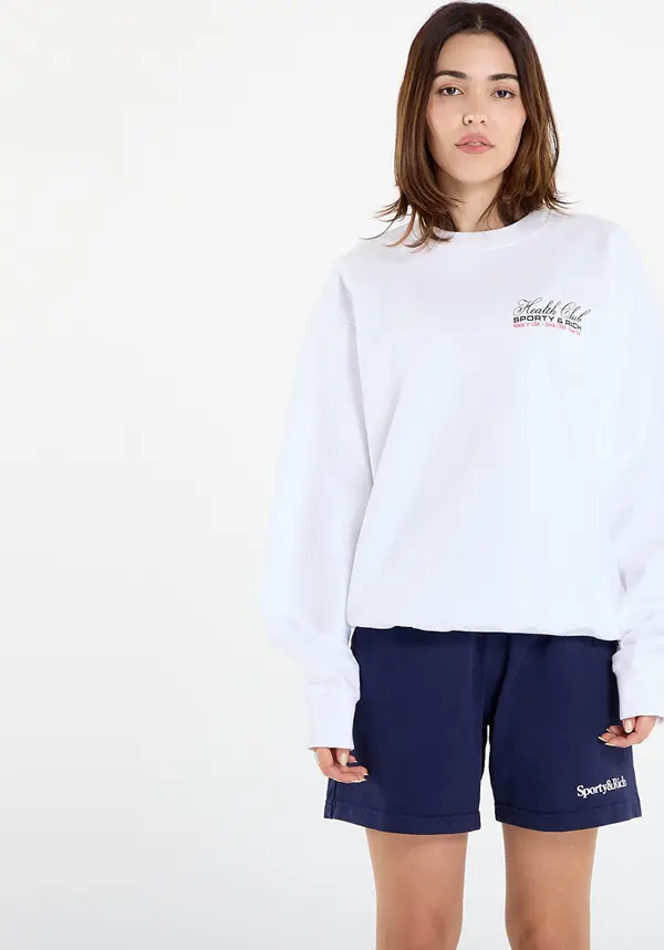 Sporty & Rich Mikina Sporty & Rich Made In USA Crewneck UNISEX White M