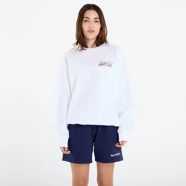 Sporty & Rich Mikina Sporty & Rich Made In USA Crewneck UNISEX White XL