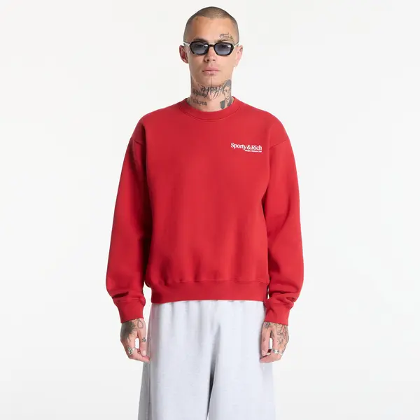Sporty & Rich Mikina Sporty & Rich Modern Crewneck UNISEX Ruby S