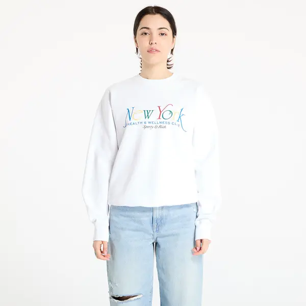 Sporty & Rich Mikina Sporty & Rich NY 94 Crewneck White/ Ruby/ Alpine/ Paris Blue M