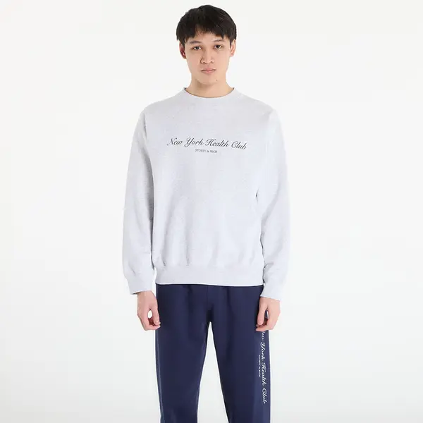 Sporty & Rich Mikina Sporty & Rich NY Health Club Crewneck UNISEX Heather Gray S