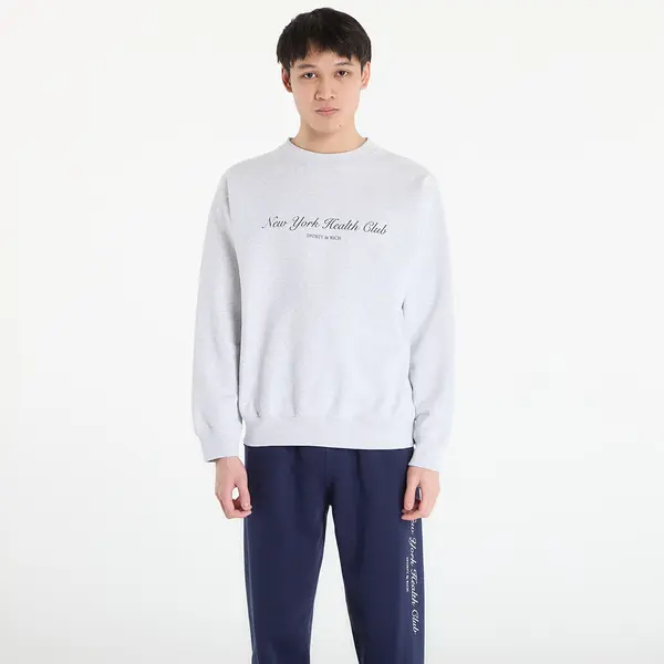Sporty & Rich Mikina Sporty & Rich NY Health Club Crewneck UNISEX Heather Gray XL
