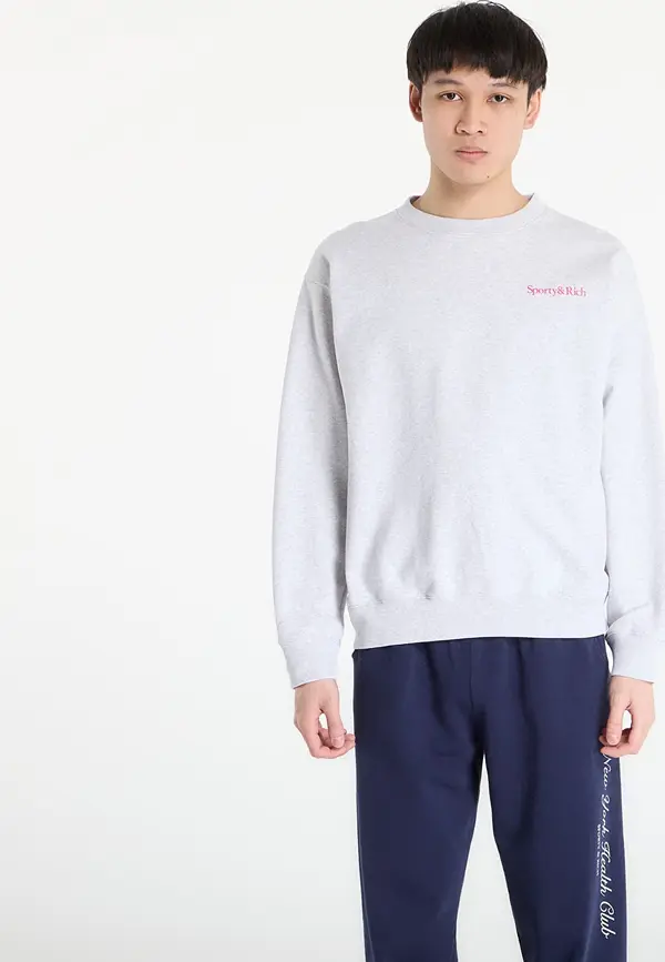 Sporty & Rich Mikina Sporty & Rich NY Motion Crewneck UNISEX Heather Gray XS