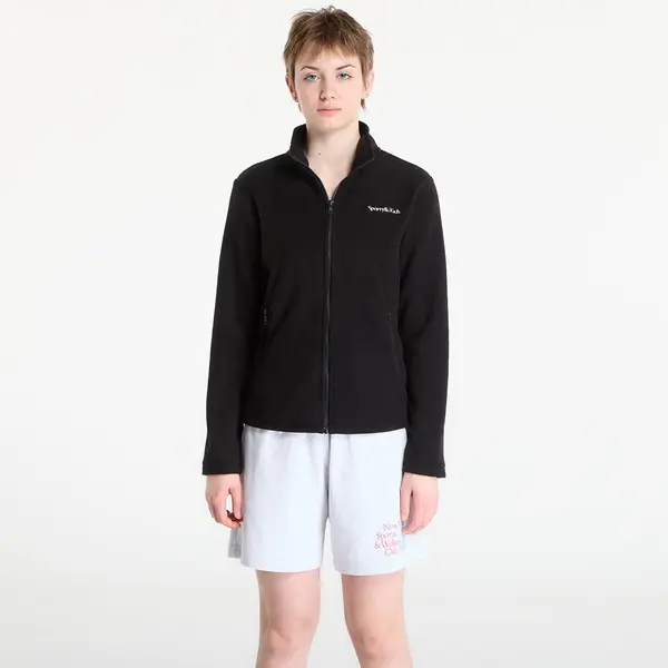 Sporty & Rich Mikina Sporty & Rich Serif Logo Zipped Polar Fleece Black L
