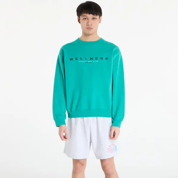 Sporty & Rich Mikina Sporty & Rich Spellout Embroidered Crewneck UNISEX Spring Green M