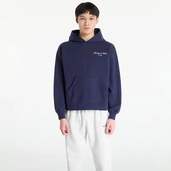 Sporty & Rich Mikina Sporty & Rich Syracuse Hoodie UNISEX Dark Navy M