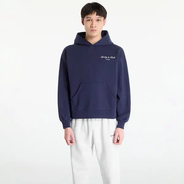 Sporty & Rich Mikina Sporty & Rich Syracuse Hoodie UNISEX Dark Navy XS