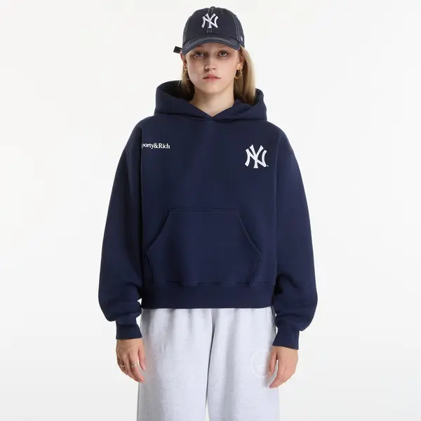 Sporty & Rich Mikina Sporty & Rich Yankees Curve Hoodie UNISEX Dark Navy L
