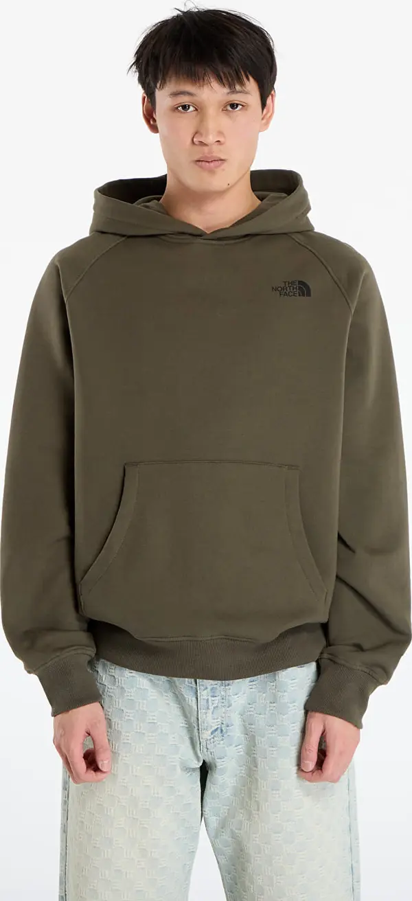 The North Face Mikina The North Face M Raglan Box Nse Edge Of Light Infill Hoodie New Taupe Green/ TNF Black Edge Of Light Print L