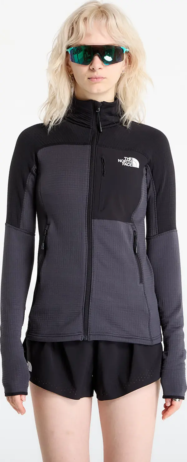 The North Face Mikina The North Face Polartec Powergrid Stormgap Jacket Asphalt Grey/ TNF Black XS