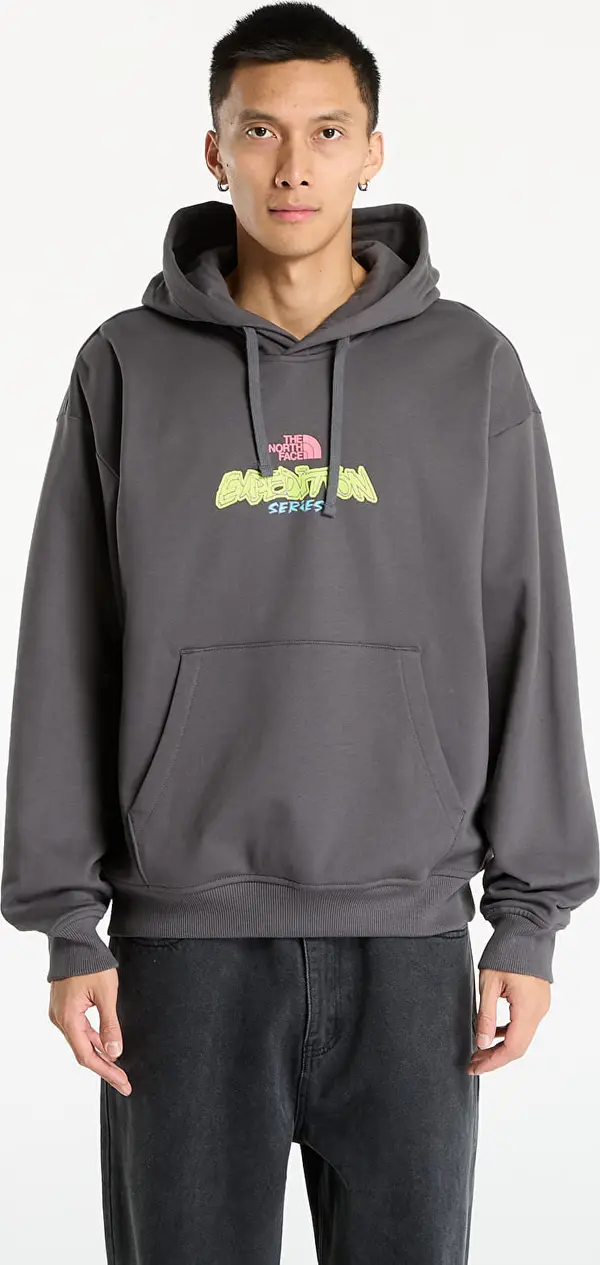 The North Face Mikina The North Face U Expedition Celebration Oversized Hoodie UNISEX Anthracite Grey S