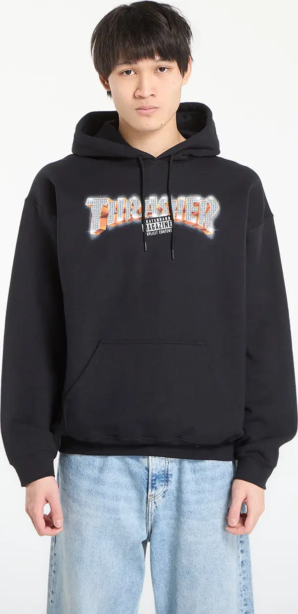 Thrasher Mikina Thrasher Explicit Hoodie Black L
