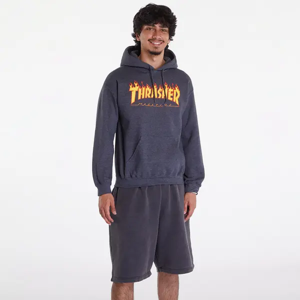Thrasher Mikina Thrasher Flame Hoodie Dark Grey M