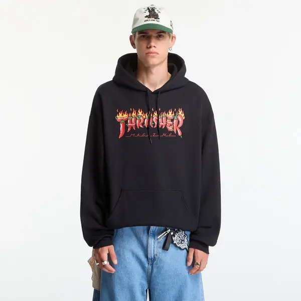 Thrasher Mikina Thrasher Fuego Hoodie Black M